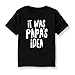 Toddler Boys Girls Short Sleeve Shirts Cotton Letters Print Day‘s Funny T Shirt Tops Casual Crew (BK1, 12-18 Months)