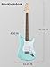Fender Squier Stratocaster Electric Guitar - Daphne Blue Bundle with Amplifier, Gig Bag, Cable, Strap, Picks, and Austin Bazaar Instructional Video