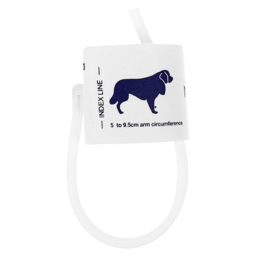 Angoily Blutdruckmanschette hund Blutdruckmanschette Blutdruckmessgerät Universelle Für Haustiere Manschette Für Katzen Hunde Pferde 5-9.5CM