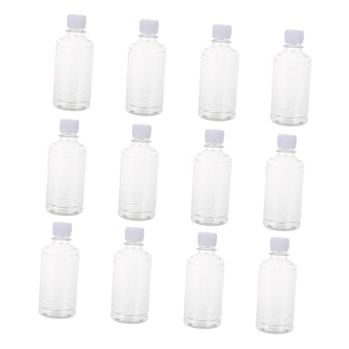 ABOOFAN 12Pcs Transparent Laboratory Bottles Leakproof Storage for School and Chemical Experiments for Easy Sampling and Practical Use