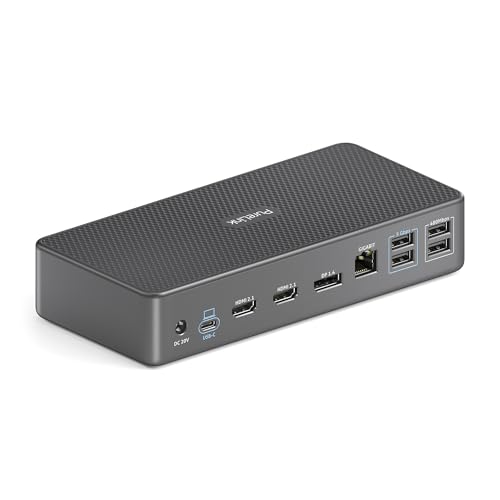 Estación de acoplamiento USB C para 3 monitores HDMI portátiles 2