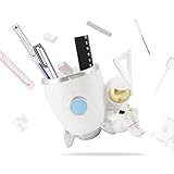 [Ampliamente utilizado]: se puede utilizar como portalápices, portaescobillas de maquillaje, portacepillos de dientes o simplemente como decoración para tu escritorio, contiene muchos bolígrafos y lápices, mantiene todo bastante organizado. Ligero y portátil, se puede usar en el dormitorio, la sala de estudio y la oficina.