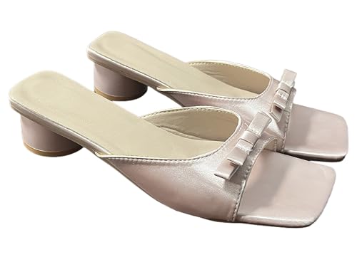 Summer chunky flip-flops, gentle and elegant comfortable women's slippers