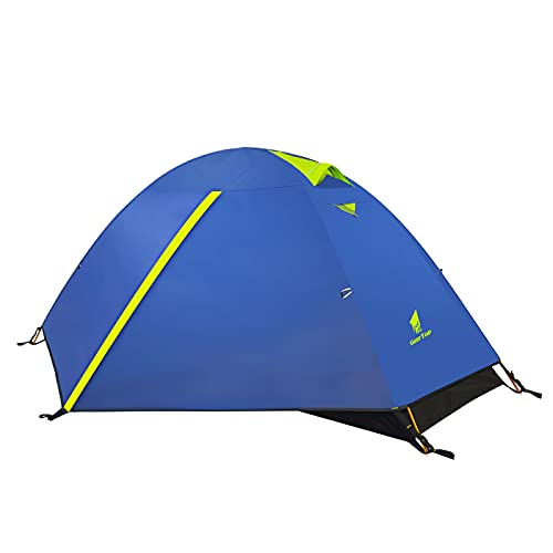 GEERTOP Tenda da campeggio per 1 persona, 3 stagioni, impermeabile, leggera, con doppio strato, 2 porte, per campeggio, escursionismo, viaggi