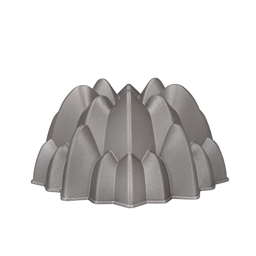 MasterClass Decorative Cake Tin, Non-Stick and Anti-Scratch Cast Aluminium Pan, Decorative Peak Design Cake Mould