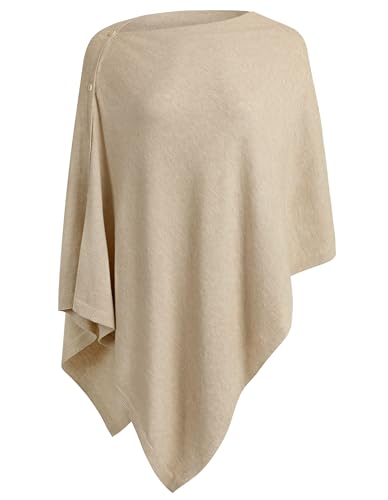 PULI Women's Versatile Knitted Shawls Scarf Poncho...