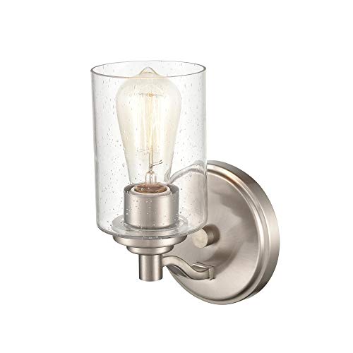 Millennium 3681-Sn Transitional One Light Wall Sconce From None Collection In Pewter, Silver Finish, Satin Nickel #TOP7