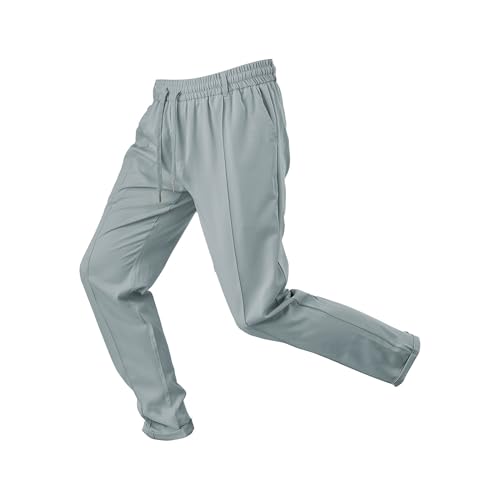 Men's Loose Breathable Casual Pant High Waist Fashion Drawstring Trousers Fall Trendy Outdoor Elastic Waist Pants3