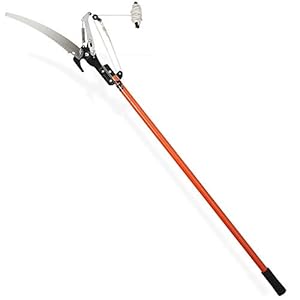 DEUBA® Teleskop Astsäge 2in1 Nylon Seilzug max. Arbeitshöhe 4 Meter Astschere Baumsäge Gartensäge Baumschere