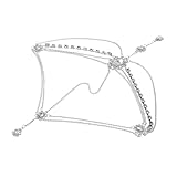 Mobestech Kristall Braut Haarschmuck mit Verstellbarer Stirnkette Eleganter Hochzeit Kopfschmuck für Braut und Brautjungfern Leichtes Komfortables Design für Besondere Anlässe