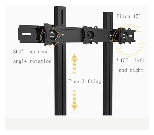 Soporte móvil para TV de 15-27 pulgadas con ruedas y ajuste de altura miniatura 2