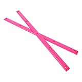 Healvian Protectores de Riel para Longboard 14,15 X 0,67 Pulgadas 2 Piezas Rosa, Accesorios de Protección para Patineta, Rieles Antichoque Resistentes para Skateboarding en Calle y Parque