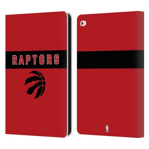 Head Case Designs Officially Licensed NBA Red Design Toronto Raptors Logo Leather Wallet Case Compatible with Apple iPad Air 2 (2014)