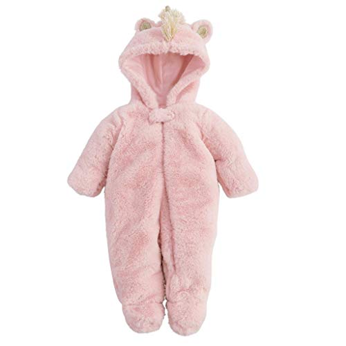 Mud Pie Kids Pink Unicorn Girls Baby Bunting Zip Up Covering Set 6-9 Months