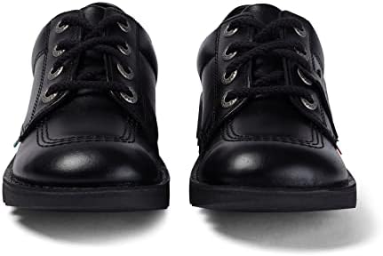 Womens Kickers Kick Lo Black Leather Shoes - 6.5 UK / 40 EU | Image 3