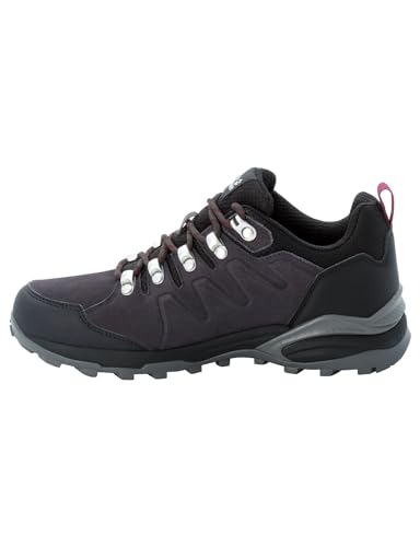 Jack Wolfskin Damen Refugio Texapore Low W, Dark Steel / Purple, 39 EU