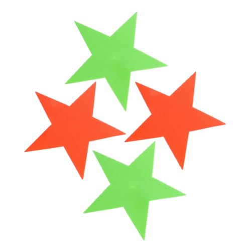 GOOHOCHY 4pcs Carpet Markers Area Rugs Sports Exercise Markers Agility Floor Marker Spot Marking Pads Star Shape Carpet Marker Ground Marking Tools Spot Markers for Floor Marker Pad PVC