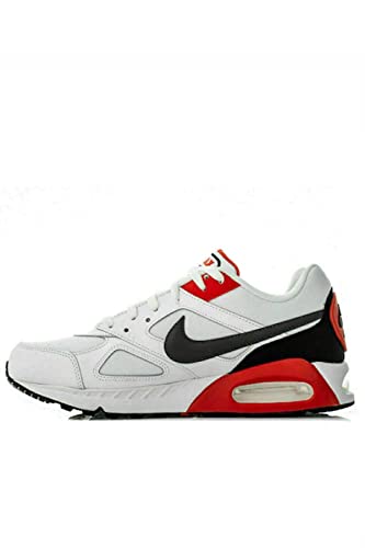 Nike Air Max Ivo Mens Running Trainers CD1540 Sneakers Shoes (UK 11 US 12 EU 46, White Dark Grey Habanero red 100)