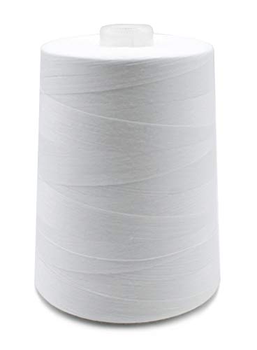 Hilo para overlock 8000 yd blanco poliéster miniatura 2