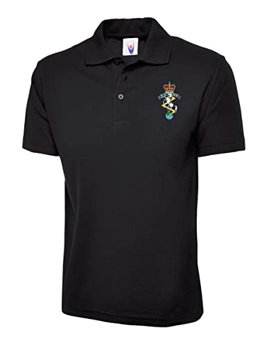 Image of Royal Electrical & Mechanical Engineers Embroidered Blazer R.E.M.E. Embroidered Logo Veteran Adult top (Black, L, l)