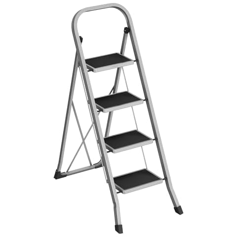 SONGMICS Step Ladder, 4-Step Ladder Cover