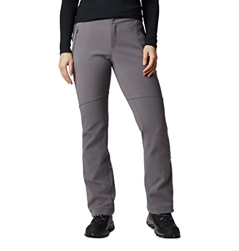 Columbia Back Beauty Passo Alto Pantalones térmicos de Senderismo para Mujer, Gris (City Grey), 4/R