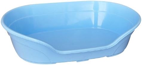 ScientistPet Durable Plastic Bathtub Dog Bed Blue