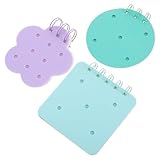 FOMIYES Lot de 3 Petits Blocs-Notes en Silicone Souple Format Mini Fournitures de Papeterie Esthétique et Amusante Portable pour Bureau Voyage et Prise de Notes Rapide