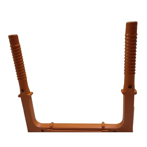 Image of PVC Foot Step Suitable for Construction Sites,UG Sump Tank, Swimming Pools, Over Head Tanks MS Rod 12mm Size (300 x 280 x 25mm)|Construction PVC Foot Step Orange - 1Pc