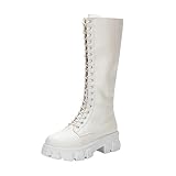Bottes montantes au genou, semelle en caoutchouc et semelle intérieure souple, durables et antidérapantes