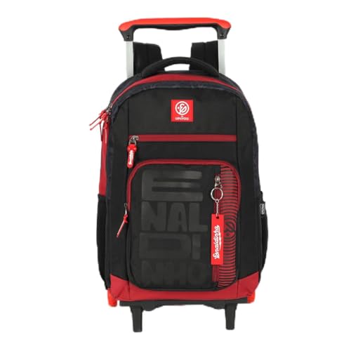 Mochila com Rodinhas Enaldinho Preto UP4YOU MC49456UP 2026