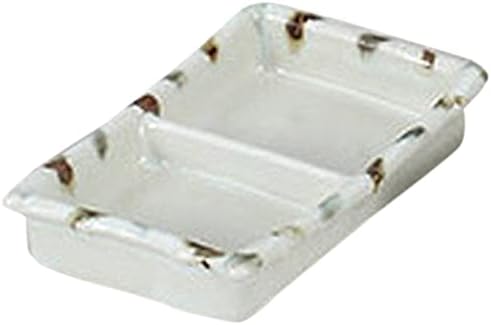せともの本舗 Set of 5 Condiment Dishes, Unoff Juso 2-Piece Dishes, 5.1 x 3.3 x 1.2 inches (13 x 8.5 x 3 cm), Restaurant, Commercial Use, Utensils