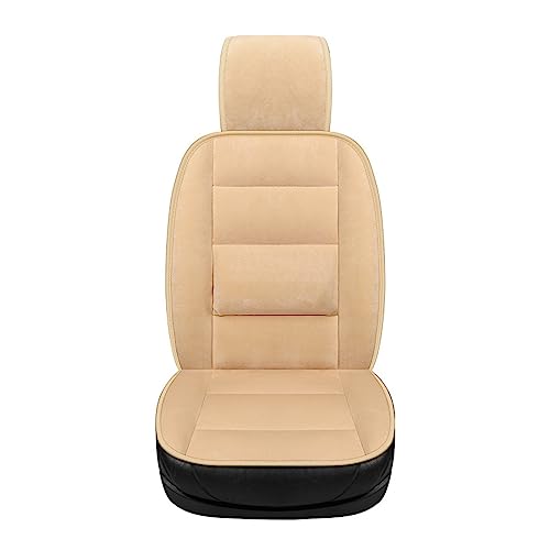 Housse de siège de voiture respirante beige et universelle pour l'avant
