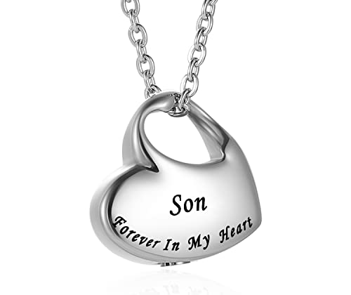 Cremation Urn Jewelry for Ashes, Ash Keepsake Urn Necklace for Man Women,Waterproof Memorial Pendant with free filling kit & velvet box