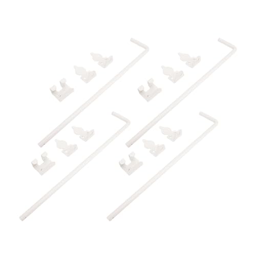 Oytrui 1,27 cm x 30,5 cm Rohrschraube Torabfallstange, robuster Stahl-Türriegel mit Bodenstopper für Zaunsicherung, Metallstift, Installationsanleitung im Lieferumfang enthalten, für Sicherheit und
