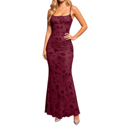 Robe de bal en jacquard chic et longue de soirée avec col halter élégant pour femme