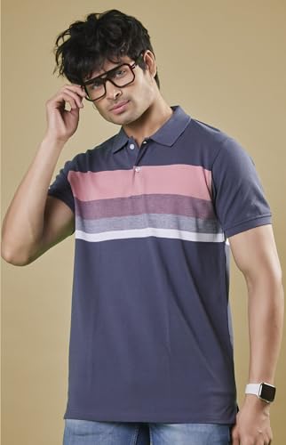 Image of 3BROS Men's Collor Neck Polo T-Shirt, Anti Stain and Half Sleeves, Cotton Blend, Regular Fit Tshirt for Men || Mens t Shirt