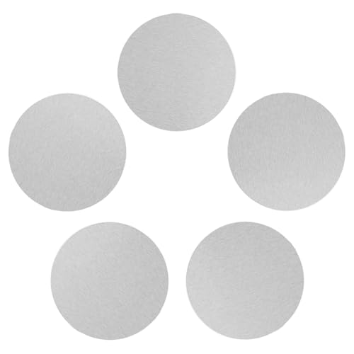 5Pcs Aluminum Disc, 4"(100mm) Diameter, 12 Gauge(2mm) Thickness