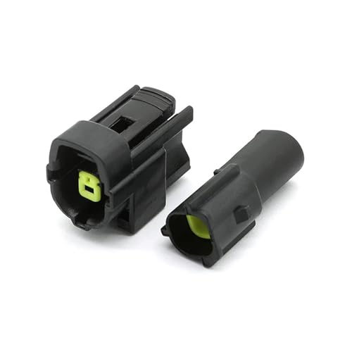 Conectores de Carcasa eléctrica Madre/pública 1 Juego 174877-2 AMP 1Pin Conector automotriz Macho Hembra arnés Sellado Impermeable terminales adicionales y Sello 174879-2(Male Set)