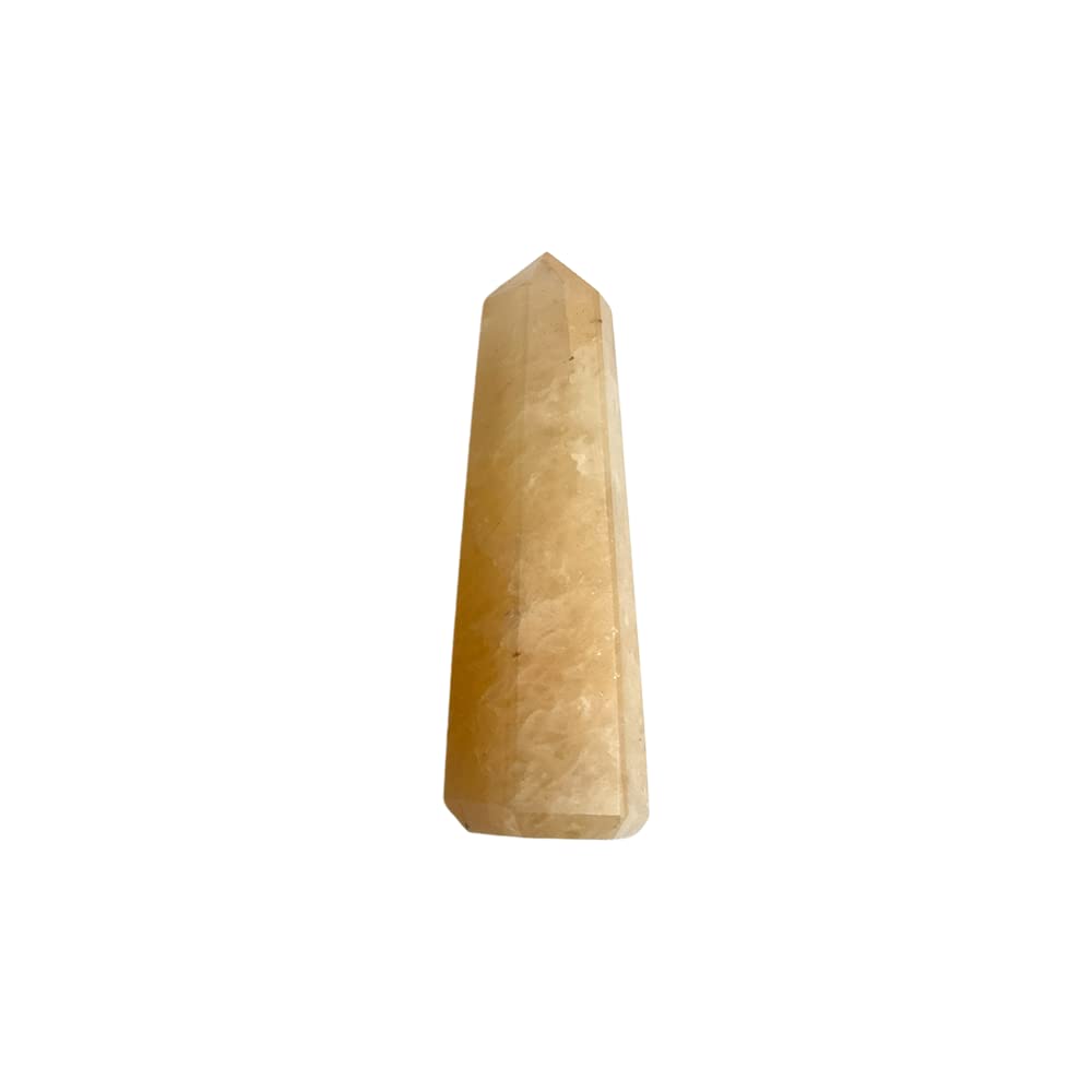 VIE Small Obelisk Tower, 7x2x1cm, Yellow Aventurine