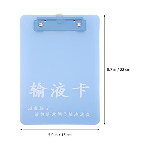 Cabilock 3PCS A5 Hospital Infusion Bottle Information Recording Board Board Board