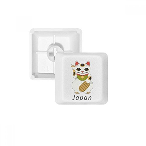 Keycaps Lucky Cat PBT de profil OEM R4 résistant et touches blanches sans impression pour clavier