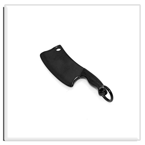 Xusamss Fashion Classic Titanium Steel Kitchen Knife Pendant Chef Necklace,22inches Box Chain4