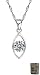 Produktbild Enez Halskette 46cm mit Stein Anhänger 2,0 cm echt 925 Silber + Geschenkbeutel R2571