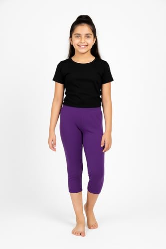 Image of CHARM N CHERISH Girls Cotton 3 /4th Leggings Pack of 1