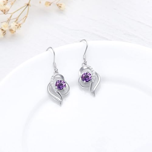 Seiyang 925 Sterling Silver Birthstone Dangle Earrings for Women Birthday Anniversary Fine Jewelry for Women Girls4