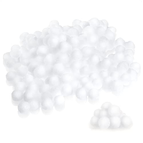 com-four® Décoration de Noël - Belle Neige Artificielle pour Noël - Boule de Neige comme décoration pour la Table, la Porte et la fenêtre (Blanc - Grand)