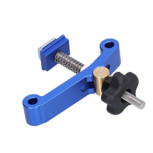 Image of Press Plate Clamps, Aluminum Alloy T Track Positioning Fixtures for Woodworking & Metalworking, Blue
