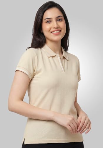 Image of Wear Your Opinion Womens Premium Pique Polo Collar Neck T-Shirt Womens Premium Pique Polo Collar Neck T-Shirt (Design: Tipped Polo)