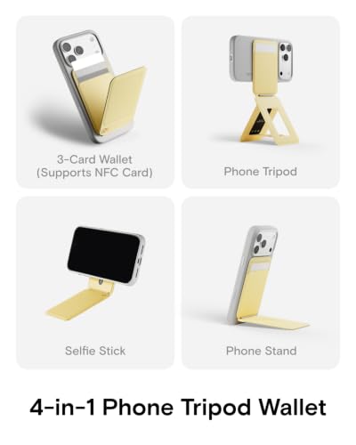 Image of MOFT Snap Phone Tripod Wallet AERA, NFC-Supported Card Holder, iPhone Stand